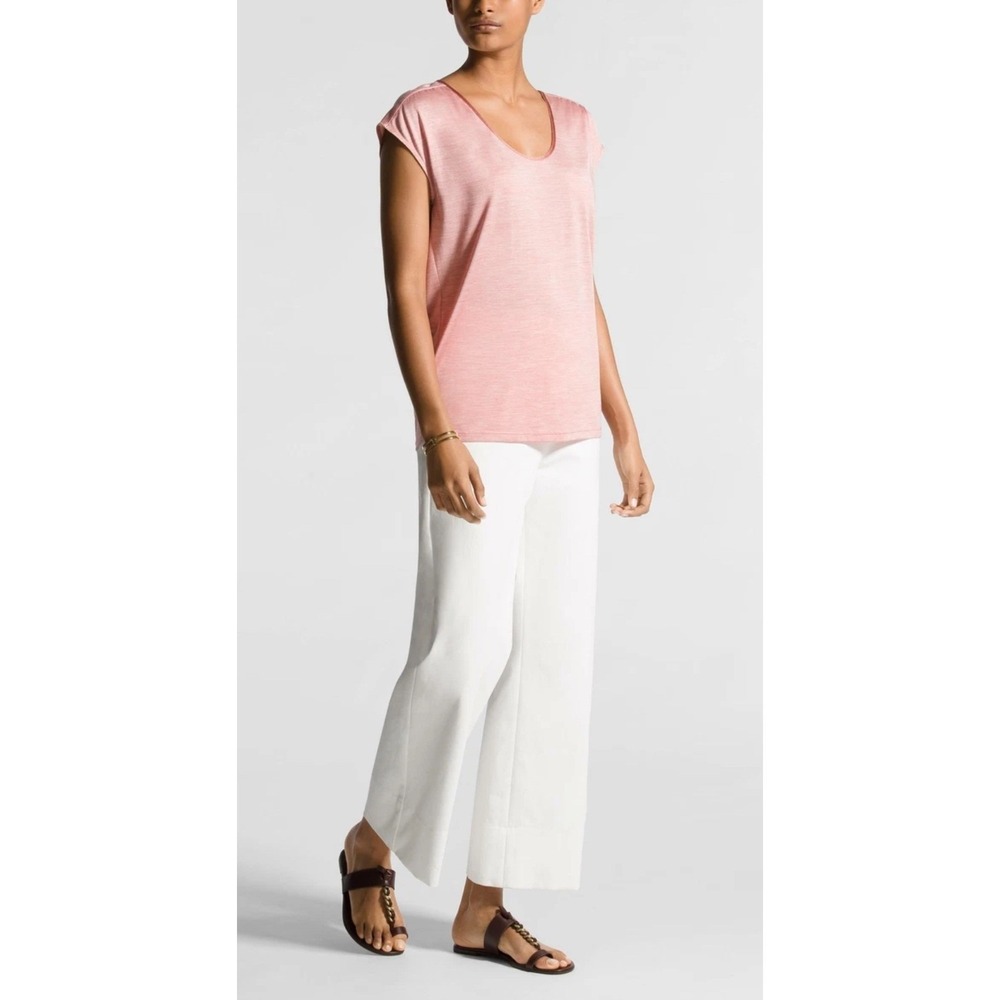 St John Pink Silk Cap Sleeve Size XS‎